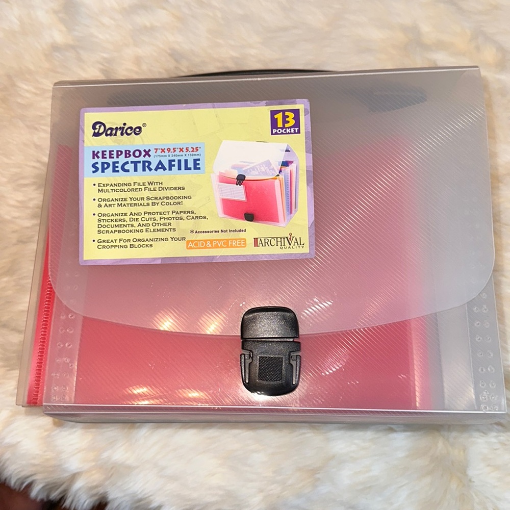 Darice Keepbox expanding file 13 pocket NWT